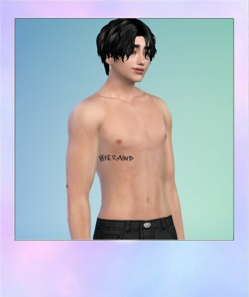 sims 4 cc bts jimin tattoo by lilmeowmeow 3