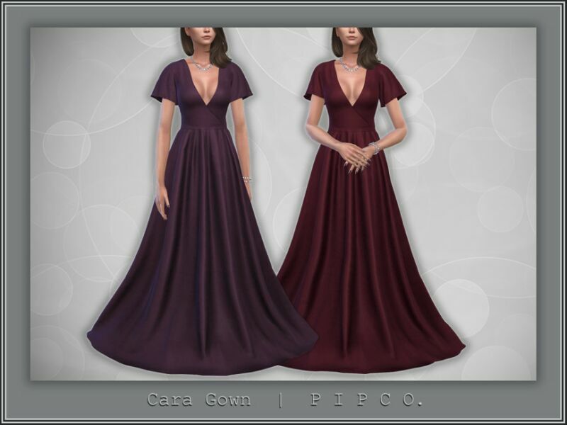 Cara Gown. By Pipco Sims 4 CC