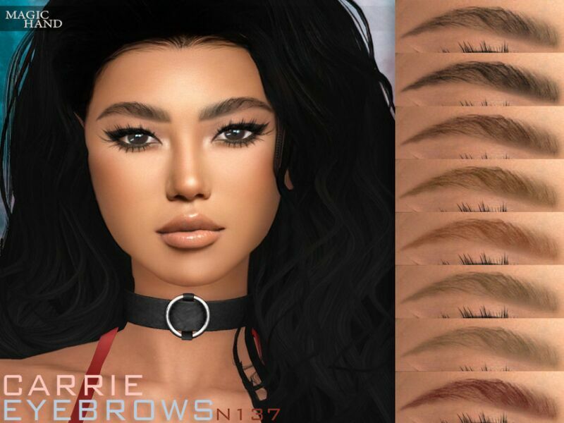 Carrie Eyebrows N137 By Magichand Sims 4 CC