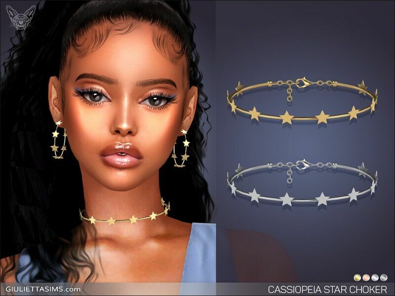 Cassiopeia Star Choker By Giulietta Sims 4 CC