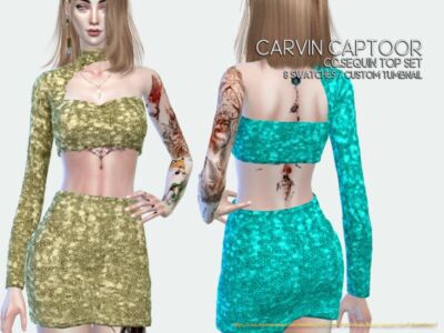 Cc.sequin TOP SET Sims 4 CC