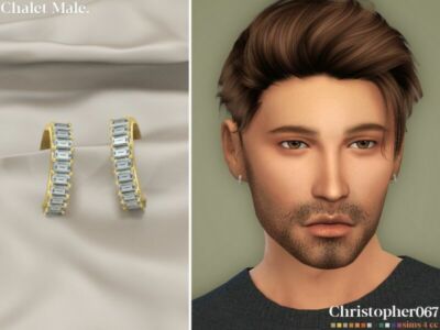 Chalet Earrings Male By Christopher067 Sims 4 CC