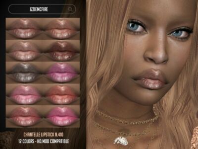 Chantelle Lipstick N.410 By Izziemcfire Sims 4 CC