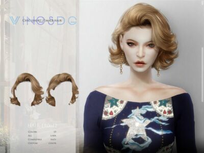 Chic Short Female Hair ER0612 By Wingssims Sims 4 CC