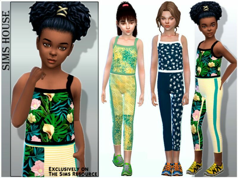 Children’S Leggings For Fitness Sims 4 CC