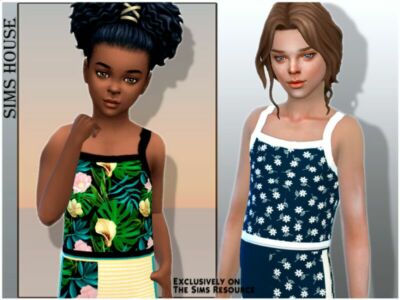 Children’S T-Shirt For Fitness Sims 4 CC