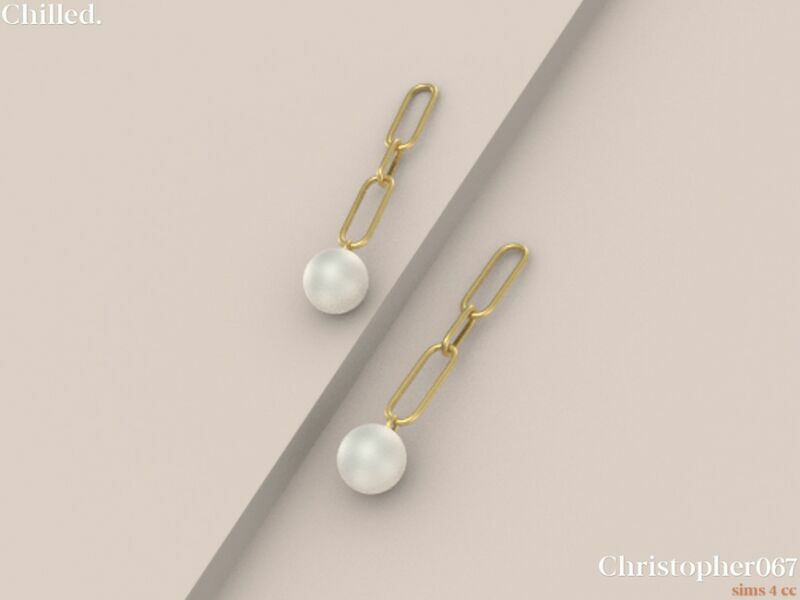 sims 4 cc chilled earrings by christopher067 3