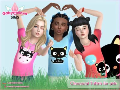 Chococat T-Shirts For Girls | Updated 2023 Sims 4 CC