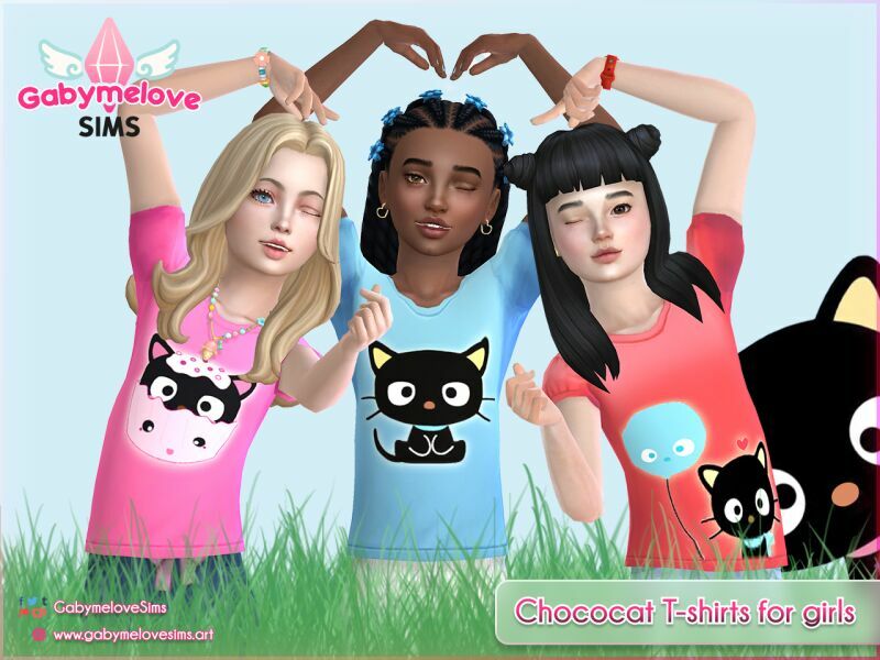 Chococat T-Shirts For Girls | Updated 2023 Sims 4 CC