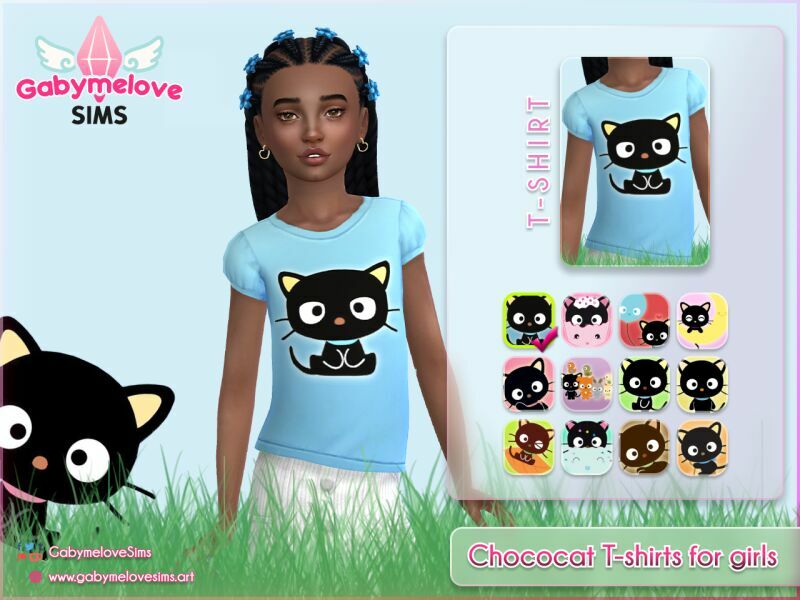 sims 4 cc chococat t shirts for girls updated 2023 2