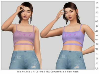 Chordoftherings TOP NO.163 By Chordoftherings Sims 4 CC