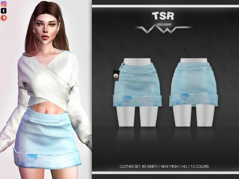 Clothes SET-183 (Skirt) BD620 By Busra-Tr Sims 4 CC