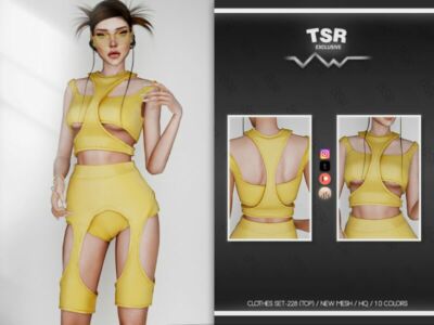 Clothes SET-228 (TOP) BD713 By Busra-Tr Sims 4 CC