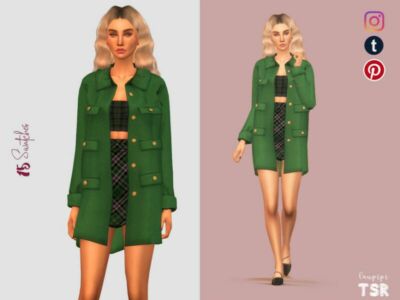 Coat Outfit – 449 By Laupipi Sims 4 CC