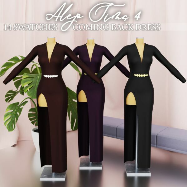 Coming Back Dress Sims 4 CC