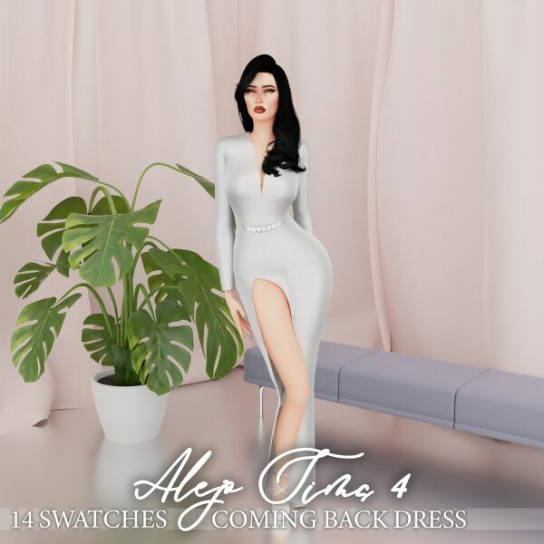 sims 4 cc coming back dress 2