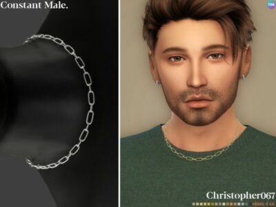 Constant Necklace Male By Christopher067 Sims 4 CC