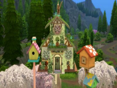 Cottage (Fairy Birdhouse) By Susancho93 Sims 4 CC