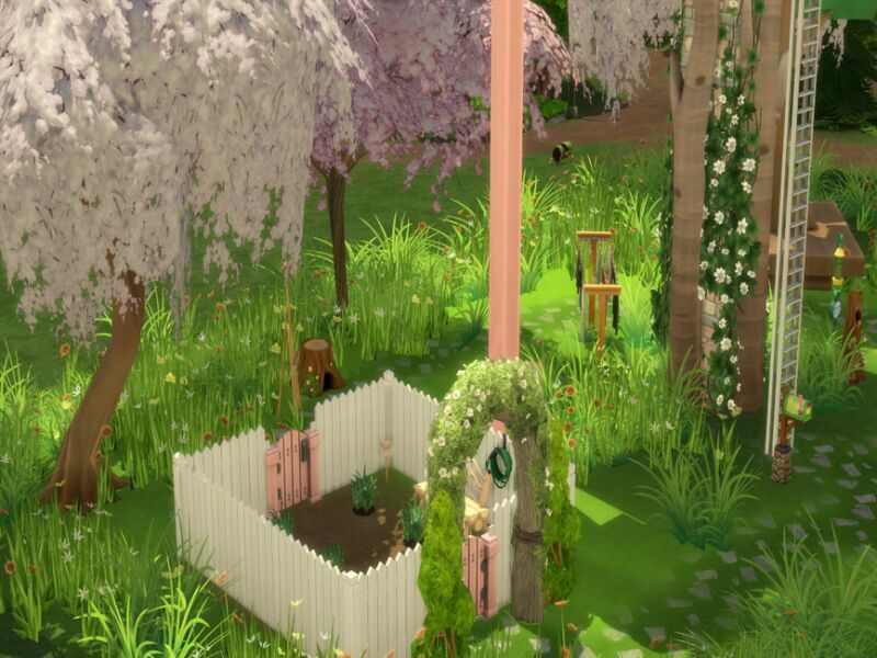 sims 4 cc cottage fairy birdhouse by susancho93 3