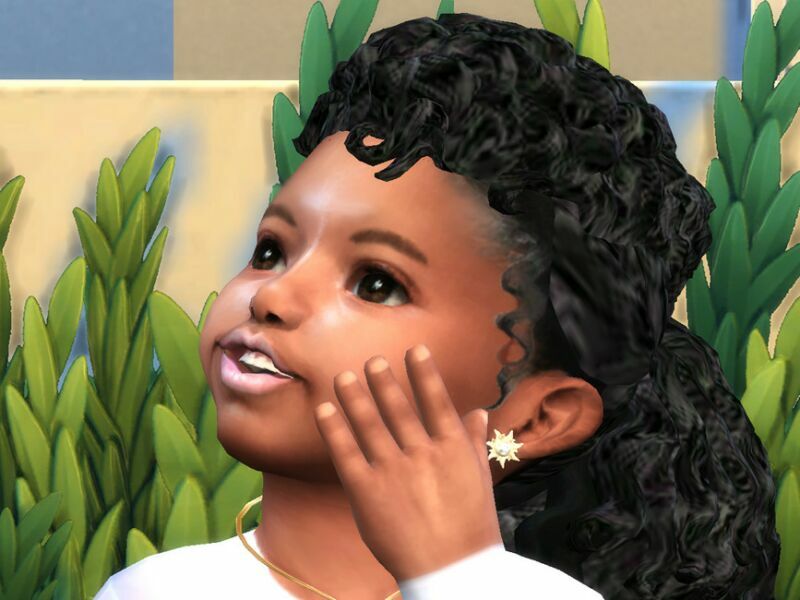 sims 4 cc curly top low pony toddler by drteekaycee 2