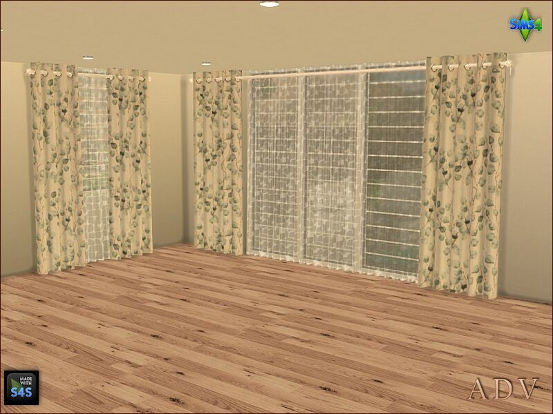 sims 4 cc curtains 3