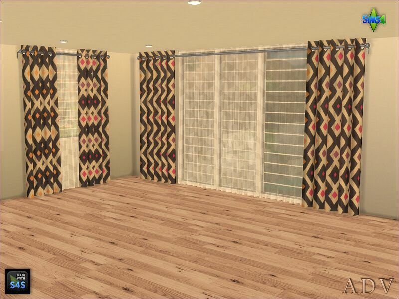 sims 4 cc curtains 6