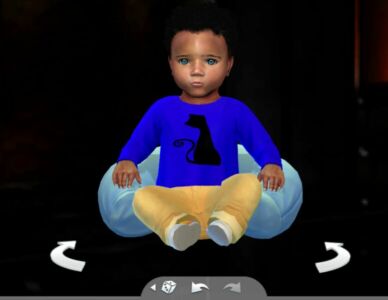 Cute Baby BOY Shirt Sims 4 CC