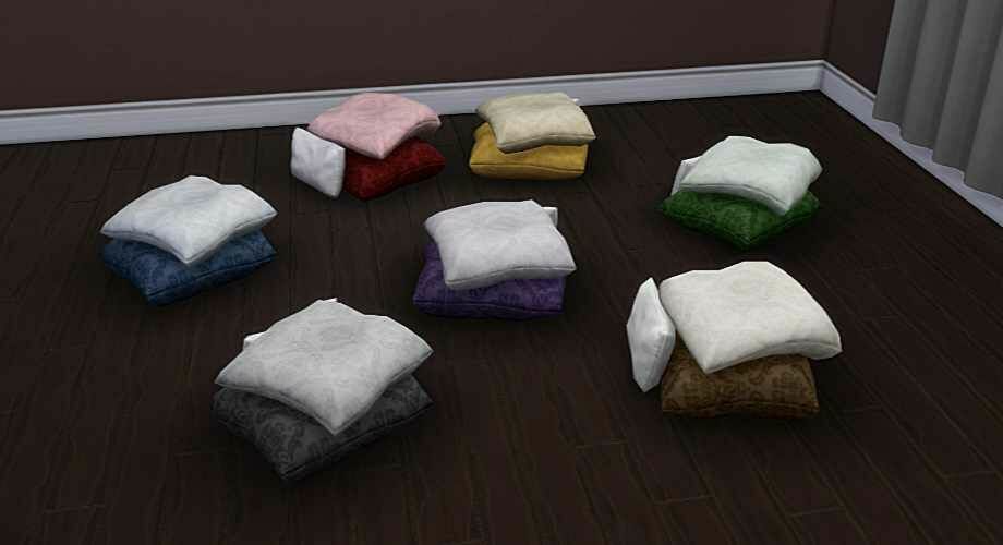 sims 4 cc damask pillow chair by geekygamingstuff 2