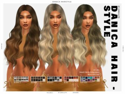 Danica Hairstyle Sims 4 CC