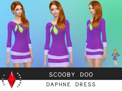 Daphne Dress Sims 4 CC