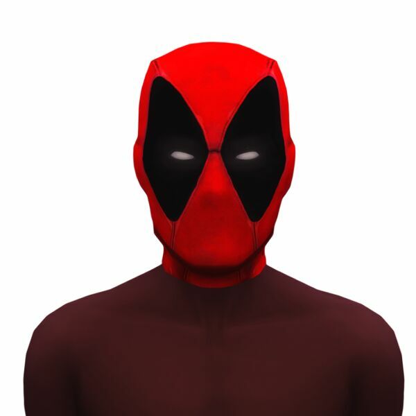 sims 4 cc deadpool head pack by monosims 2