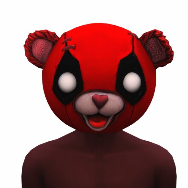 sims 4 cc deadpool head pack by monosims 3