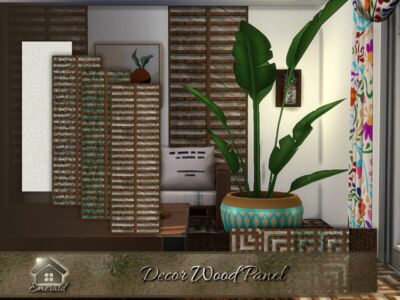 Decor Wood Panel By Emerald Sims 4 CC