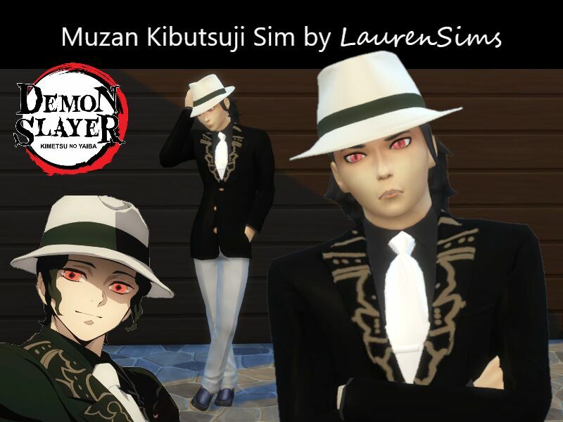 Demon Slayer: Muzan Kibutsuji By Laurensims Sims 4 CC