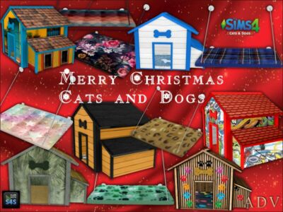 DOG Houses And CAT Beds Sims 4 CC