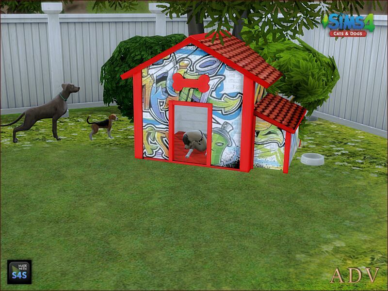 sims 4 cc dog houses and cat beds 2