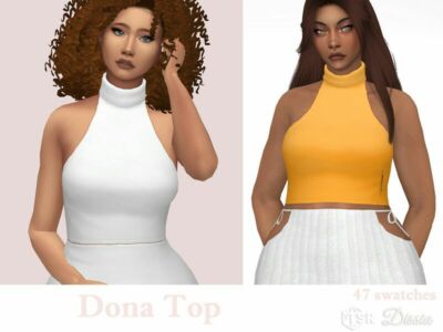 Dona TOP By Dissia Sims 4 CC