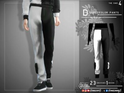 Double Color Pants By Mazero5 Sims 4 CC