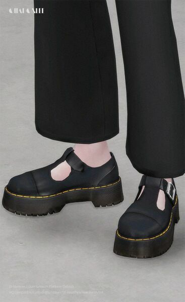 sims 4 cc dr martens ethan smooth platform oxfords by charonlee 2