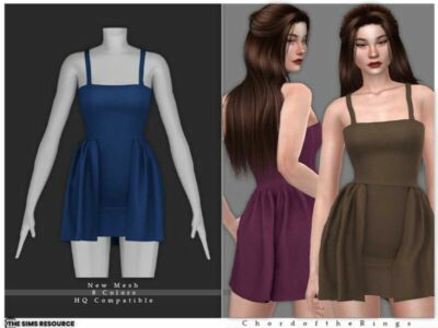 Dress NO.176 By Chordoftherings Sims 4 CC