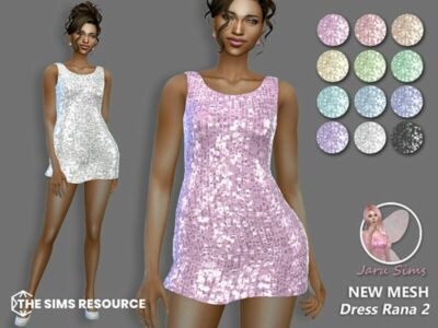 Dress Rana 2 Sims 4 CC