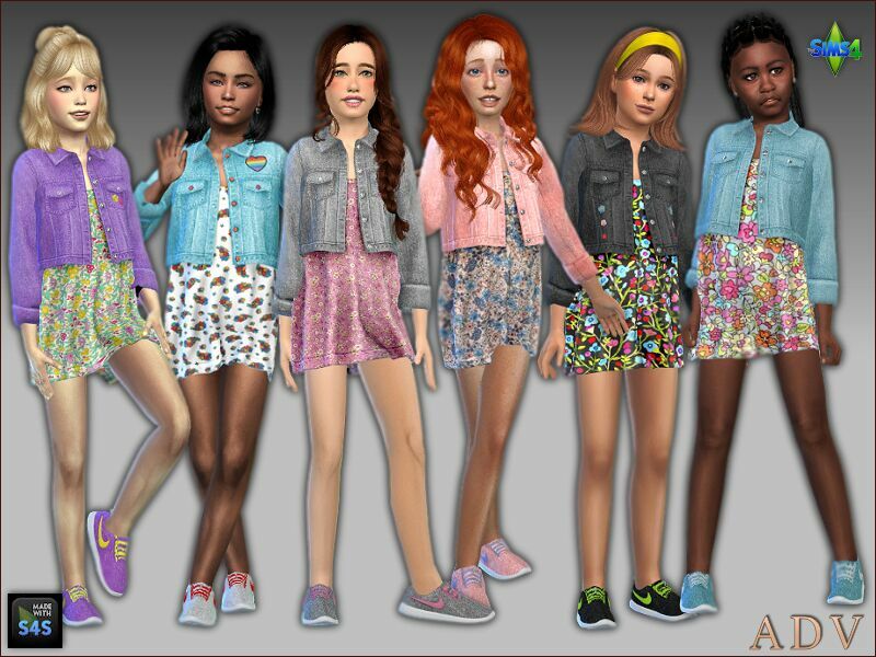 Dresses And Shoes For Girls Sims 4 CC