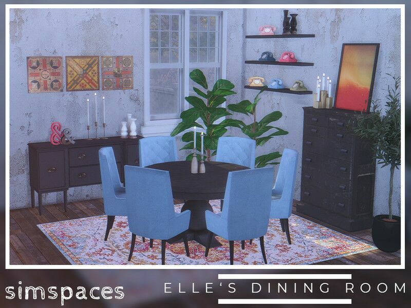 Elle’s Dining Room Sims 4 CC