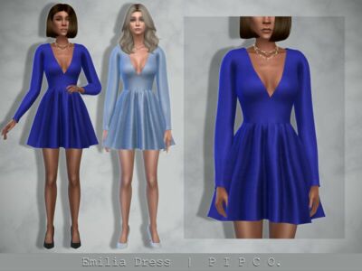 Emilia Dress. By Pipco Sims 4 CC