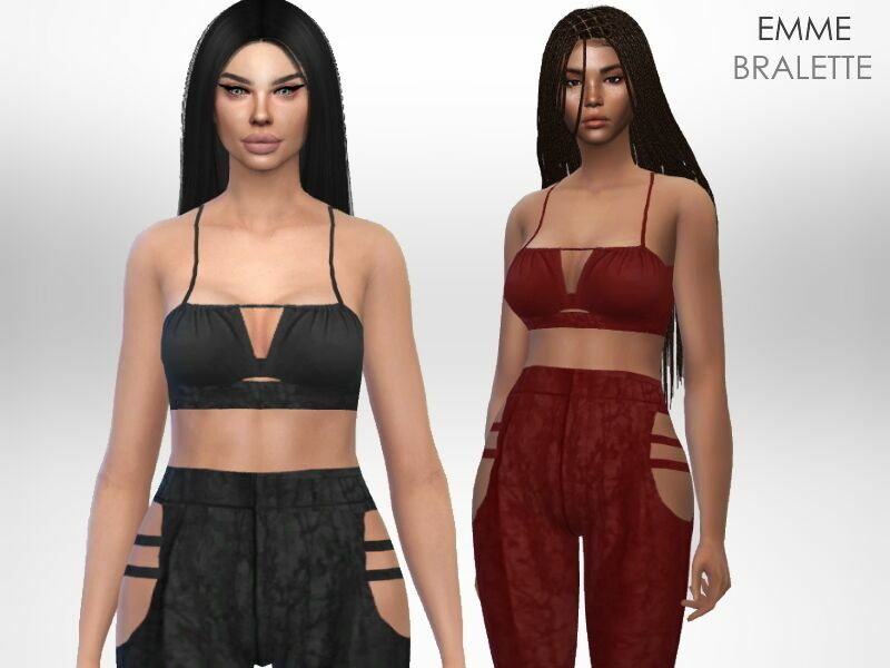 Emme Bralette By Puresim Sims 4 CC