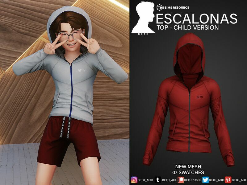 Escalonas (TOP – Child Version) Sims 4 CC