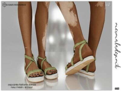 Espadrille Platform Sandals S08 By Mermaladesimtr Sims 4 CC