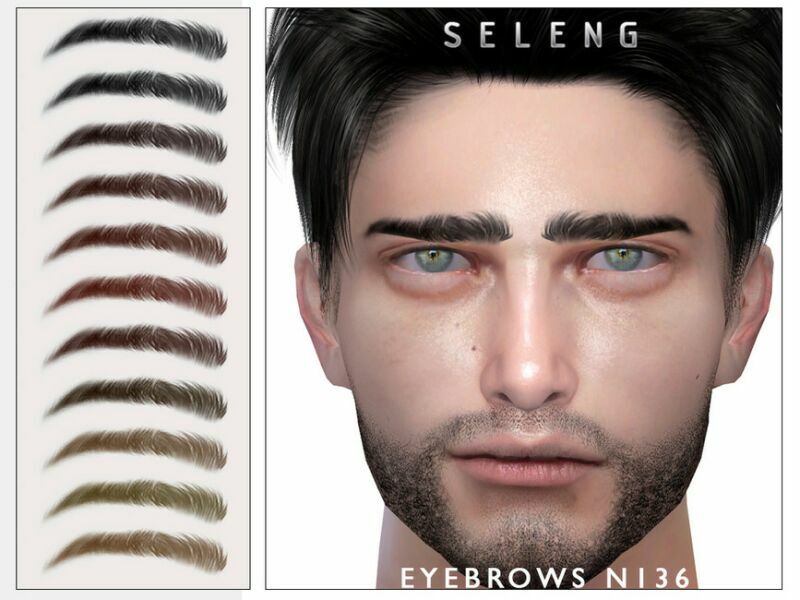 Eyebrows N136 By Seleng Sims 4 CC