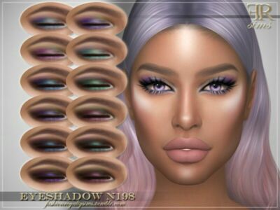 Eyeshadow N198 By Fashionroyaltysims Sims 4 CC