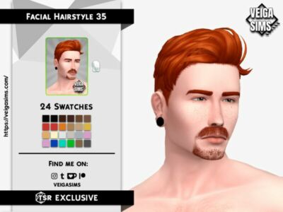 Facial Hair Style 35 Sims 4 CC